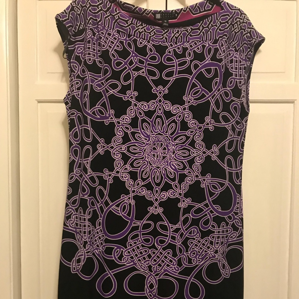 Black & purple dress